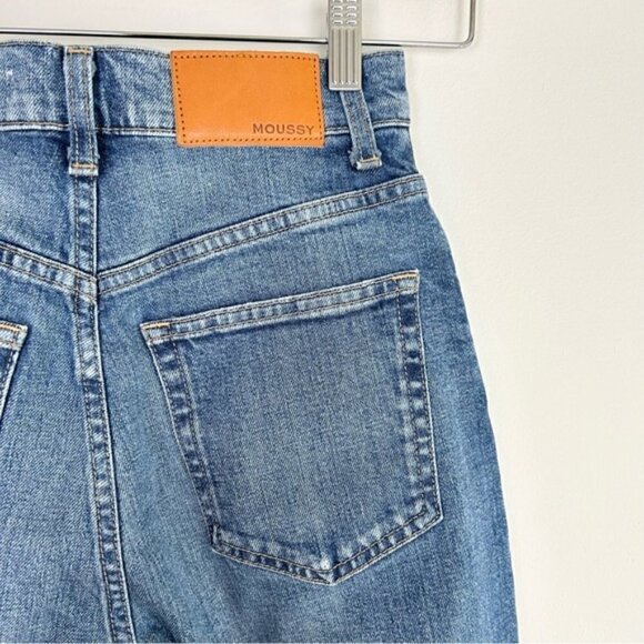 Moussy Plain Blue Jeans Straigth Slim - Picture 8 of 10